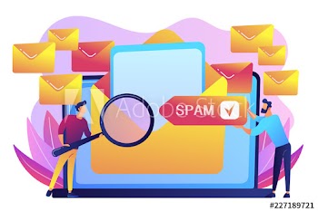 Spam concept vector illustration