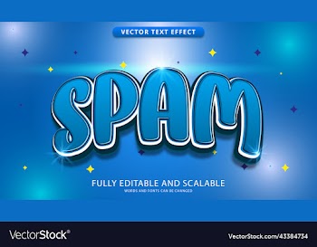 spam text effect editable eps file