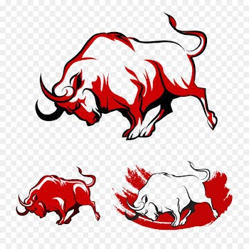 Spanish Fighting Bull Royalty-free Clip art - Red Bull 