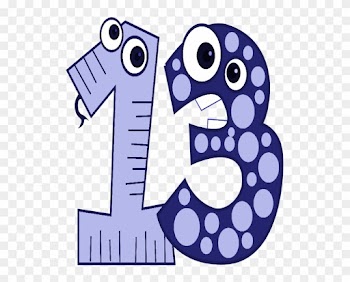 Spanish Idioms With Numbers Thirteen - Thirdteen In Number And Words Clipart
