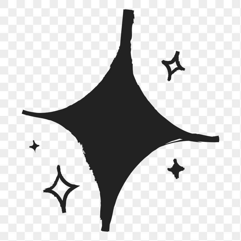 Sparkle png sticker, cute doodle | Free PNG Illustration - rawpixel