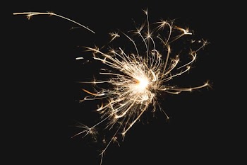 Sparkler At Night