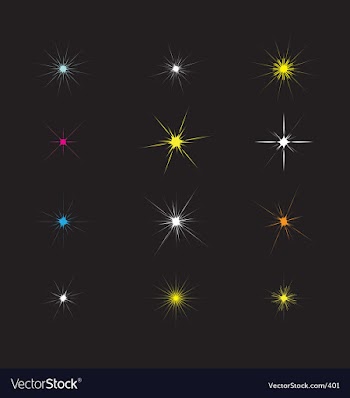 Sparkles and starbursts vector image