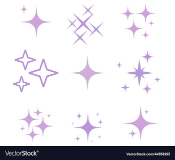 sparkles purple cute design