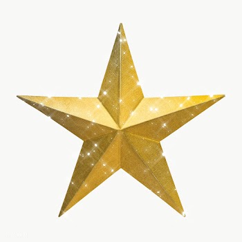 Sparkling gold star design element | Free  transparent png - 2359555