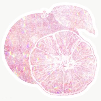 Sparkling pink orange holographic style sticker design element with wh.. | Free  transparent png - 2341198