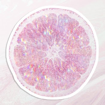 Sparkling pink orange holographic style sticker illustration with whit.. | Free  illustration - 2341197
