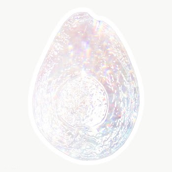 Sparkling silver avocado holographic style sticker design element with.. | Free  transparent png - 2340168