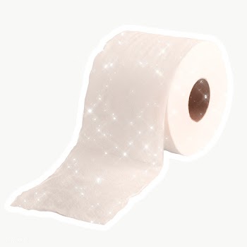 Sparkling tissue paper roll sticker with white border | Free  transparent png - 2359576