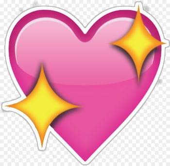 Sparkling wine Emoji Heart Sticker Love - Emoji 