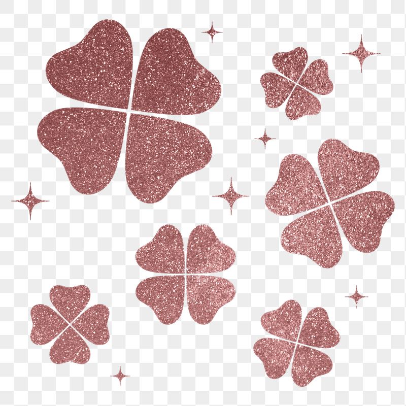 Sparkly clover png leaves sticker, | Free PNG - rawpixel