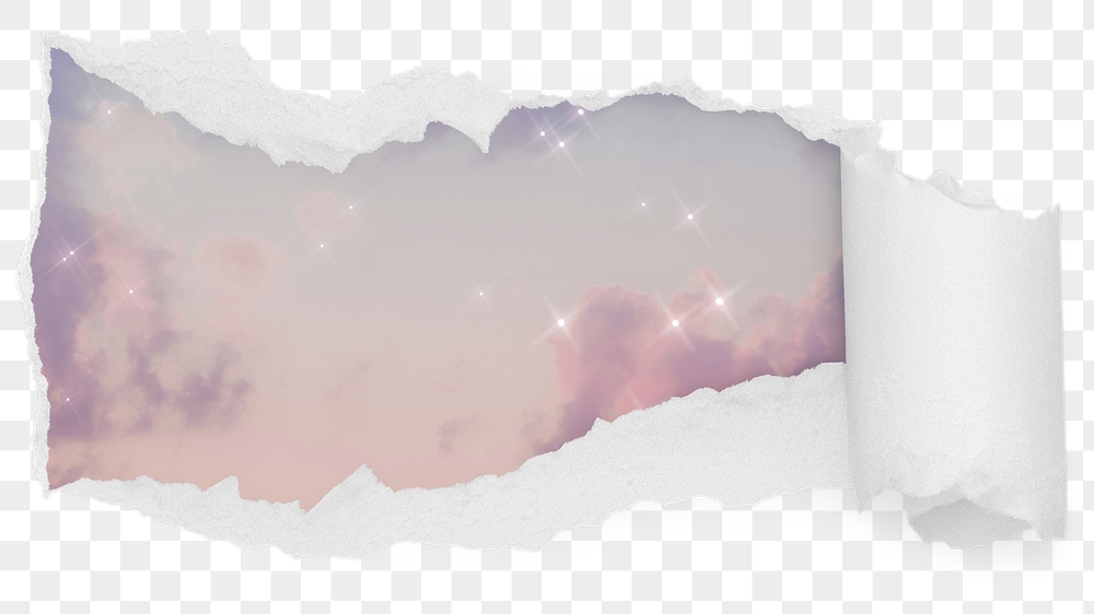 Sparkly evening png sky ripped | Free PNG - rawpixel