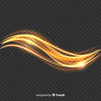 Sparkly light wave effect Free Vector