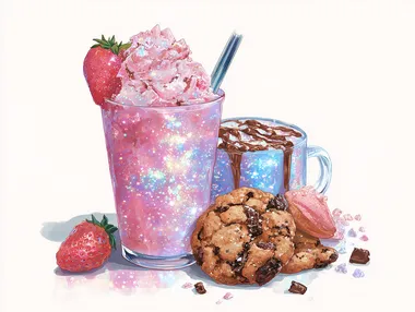 Sparkly Strawberry Chocolate Delight Sparkly Strawberry Chocolate Delight