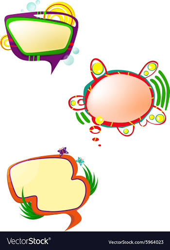 Speak bubbles vector image