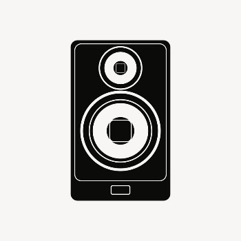 Speaker clipart, drawing illustration vector. | Free Vector Illustration - rawpixel