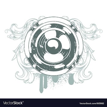 Speaker emblem vector image