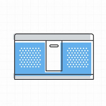 Speaker stereo icon vector illustration | Free stock vector - 16514
