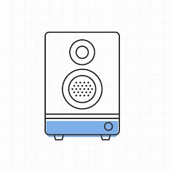 Speaker stereo icon vector illustration | Free stock vector - 16818