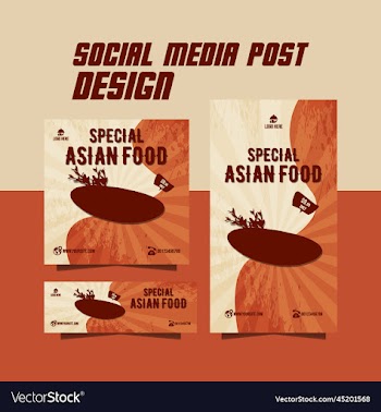 special asian food flyer social media food post