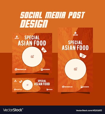 special asian food menu flyer
