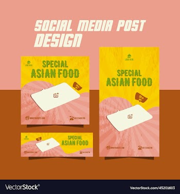 special asian food menu flyer design