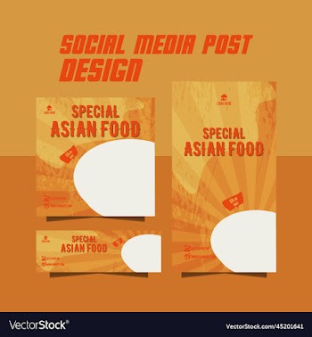 special asian food menu flyer design