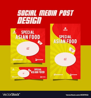 special asian food menu flyer design