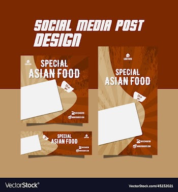special asian food menu promotion flyer design