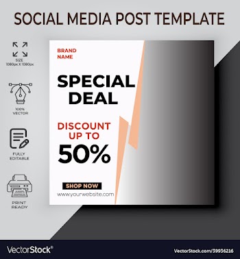 special deal social media post