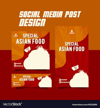 special fastfood menu or noodles flyer template