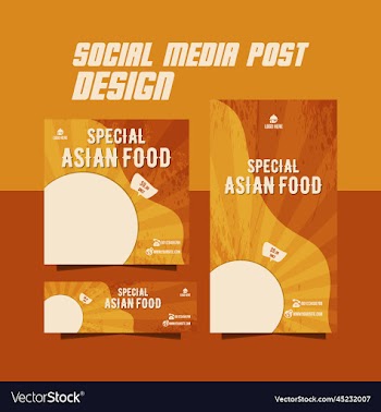 special noodles flyer or instagram food post flyer