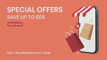 Special offer blog banner template, | Free Vector Template - rawpixel