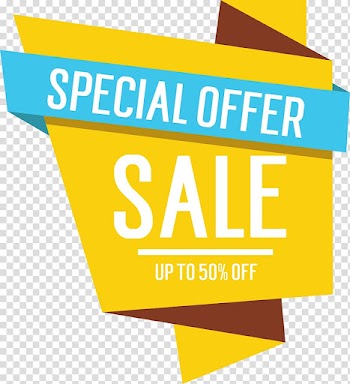 Special offer sale advertisement, Sales Advertising Web banner Textile, Yellow sale tag transparent background PNG clipart