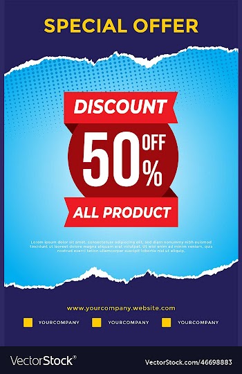 special offer sale poster template discount poster