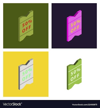 Special offer sale tag isolated discount offer vector image