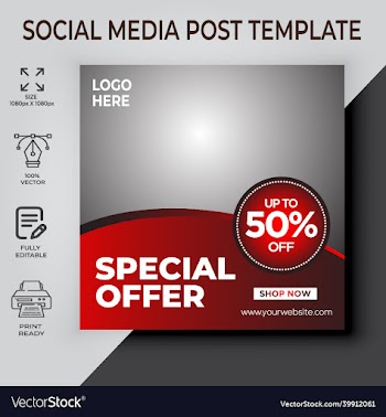 special offer social media post