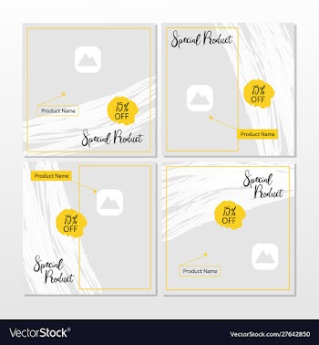 Special product social media promotion post vector image