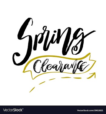 Special spring clearance - hand drawn inspiration vector image