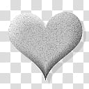 Speckled Hearts, gray heart transparent background PNG clipart