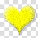 Speckled Hearts, yellow heart illustration transparent background PNG clipart