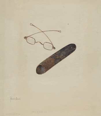 Spectacles and Case (c. 1937) | Free Photo - rawpixel