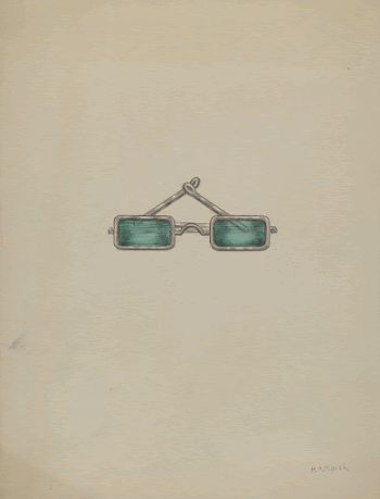 Spectacles with Green Lenses (c. | Free Photo - rawpixel