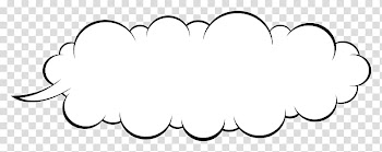 Speech balloon Cartoon Line art , speech balloon transparent background PNG clipart