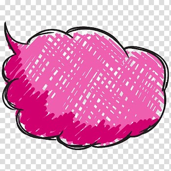 Speech balloon Cartoon Pink, Pink bubbles transparent background PNG clipart