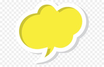 Speech balloon Clip art - Bubble Speech Cloud Yellow PNG Clip Art Image 