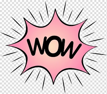 Speech balloon Comics Bubble, Comics explosion cloud dialog, WOW transparent background PNG clipart