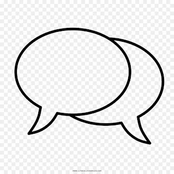 Speech balloon Drawing Coloring book Black and white - dialogo 