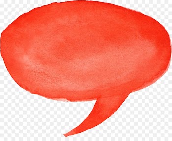 Speech balloon Drawing - watercolor pink 