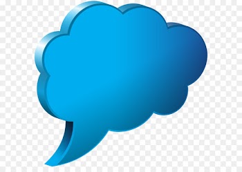 Speech balloon Wallpaper - Speech Bubble Cloud Blue Transparent PNG Image 